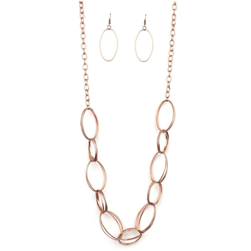 NWT - copper necklace and matching earrings - Picture 3 of 3